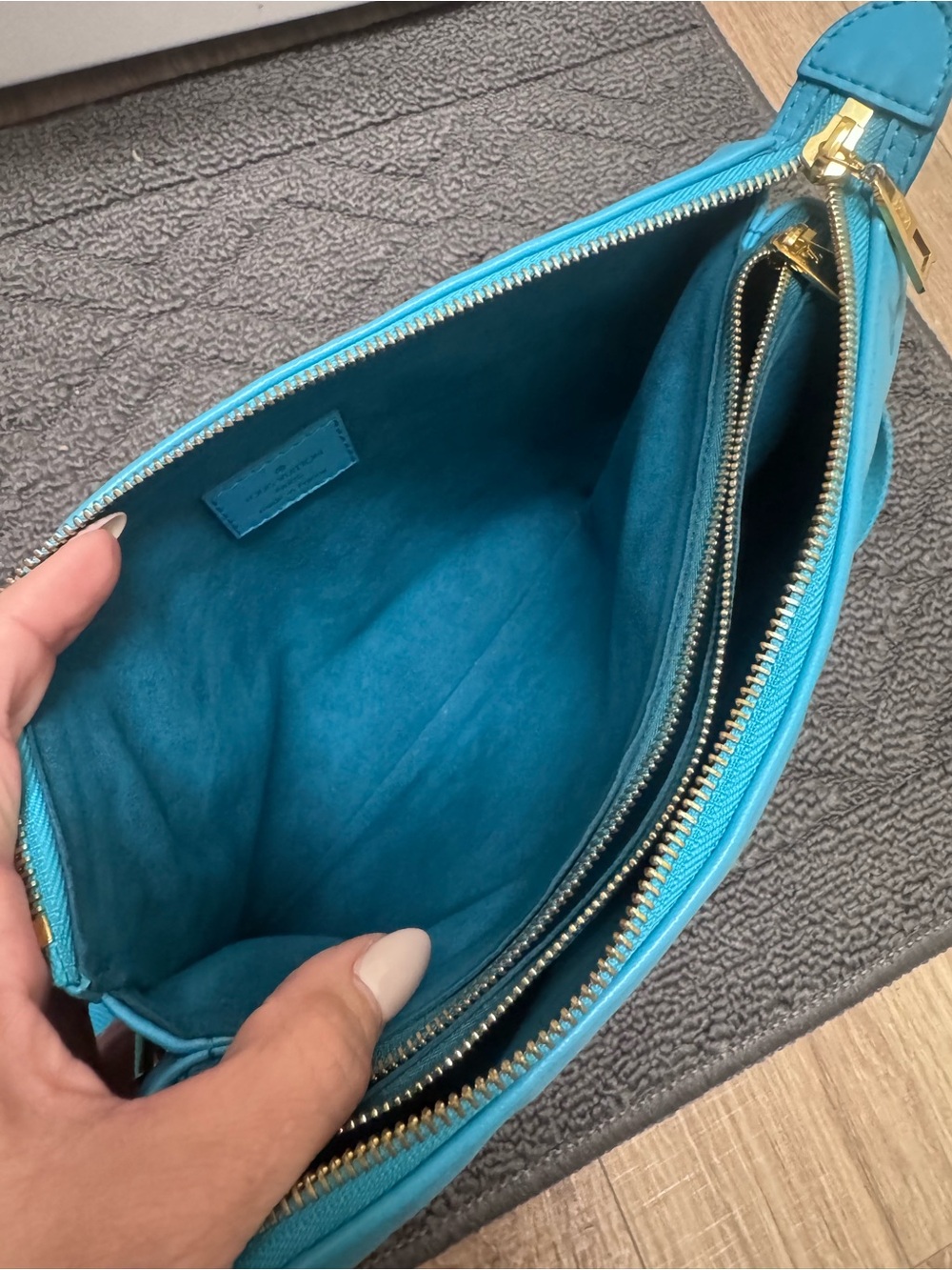 Louis Vuitton Turquoise Coussin Embossed Monogram Shoulder Bag - Picture 11 of 14